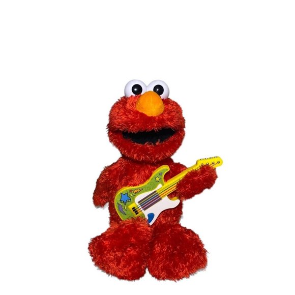 Hasbro Elmo Singing Tot Plush Guitar Sounds And  Mouth Moves Signing Music AS IS - Picture 10 of 10
